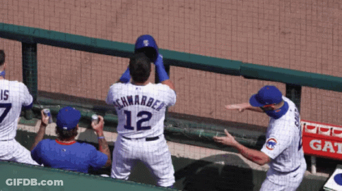 Baseball Player Number 12 GIF
