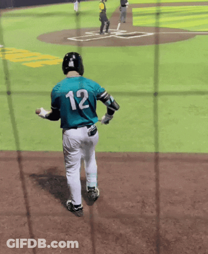 Baseball Player Number 12 On Shirt GIF