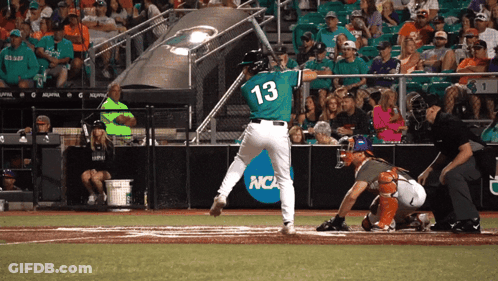 Baseball Player Number 13 GIF