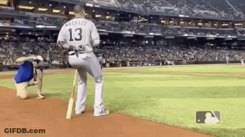 Baseball Player Number 13 On Field GIF
