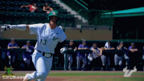 Baseball Player Number 13 Running On Field GIF