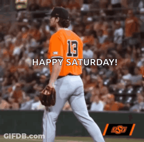 Baseball Player Number 13 Walking On Field GIF