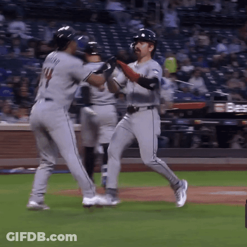 Baseball Player Number 14 GIF