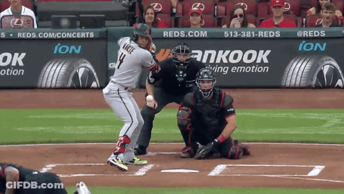 Baseball Player Number 14 GIF