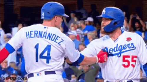 Baseball Player Number 14 Shaking Hands GIF