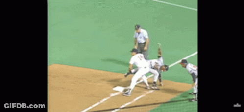 Baseball Player Number 14 GIF