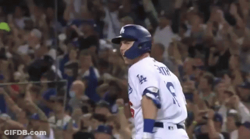 Baseball Player Number 16 In Front Of Crowd GIF