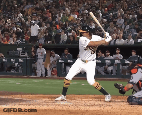 Baseball Player Number 16 GIF