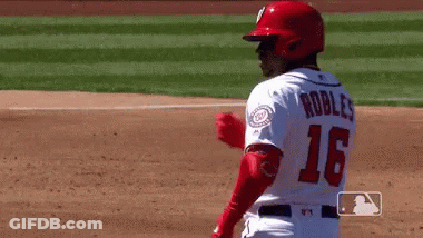 Baseball Player Number 16 GIF