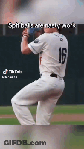 Baseball Player Number 16 GIF