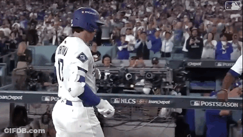 Baseball Player Number 17 GIF