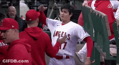 Baseball Player Number 17 Hugged By Teammate GIF