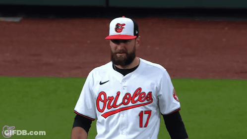 Baseball Player Number 17 On Field GIF