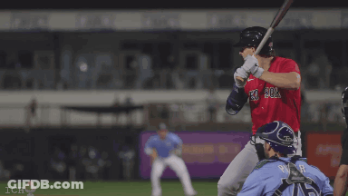 Baseball Player Number 18 GIF