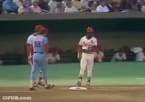 Baseball Player Number 18 On Shirt GIF