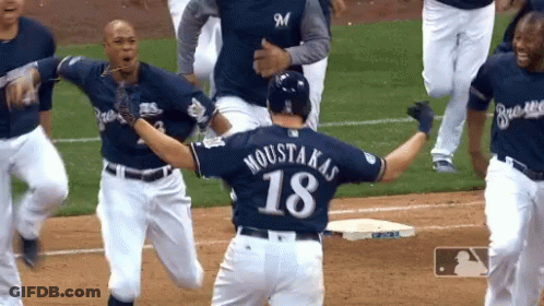 Baseball Player Number 18 GIF