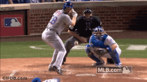 Baseball Player Number 18 Swinging Bat GIF