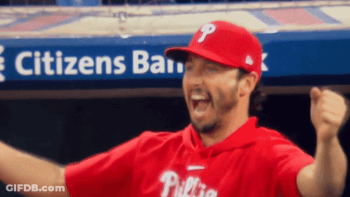 Baseball Player Number 19 Celebrates GIF