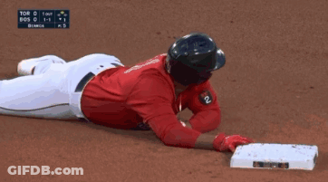 Baseball Player Number 2 Laying On Ground GIF