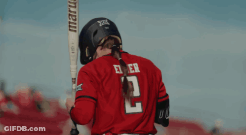 Baseball Player Number 2 On Back GIF