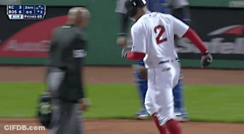 Baseball Player Number 2 Running GIF