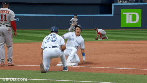 Baseball Player Number 20 GIF