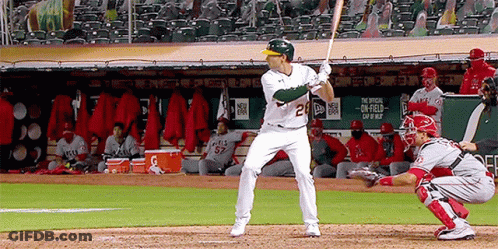 Baseball Player Number 20 GIF