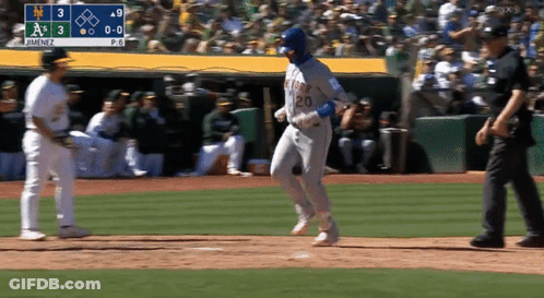 Baseball Player Number 20 Running GIF