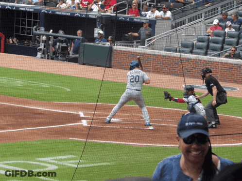 Baseball Player Number 20 GIF