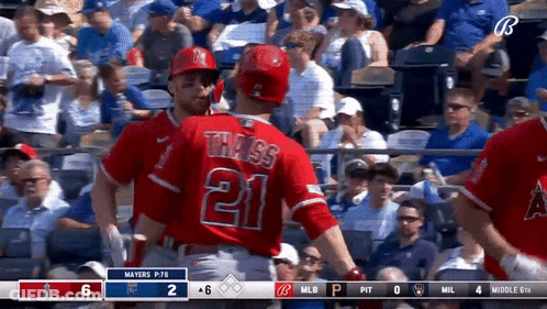 Baseball Player Number 21 GIF