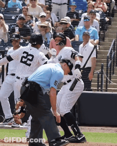 Baseball Player Number 22 GIF