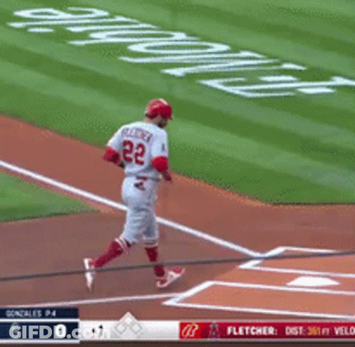Baseball Player Number 22 GIF