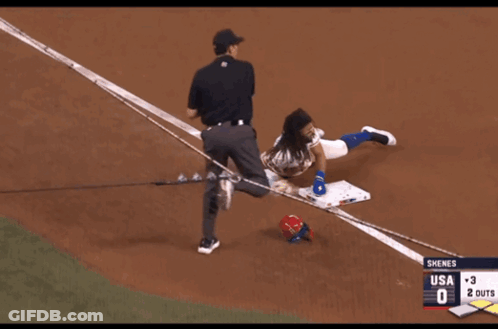Baseball Player Number 22 Kneeling GIF