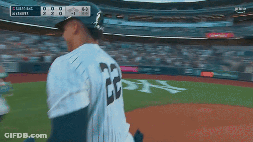 Baseball Player Number 22 GIF