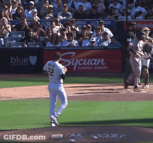 Baseball Player Number 22 GIF