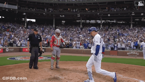 Baseball Player Number 23 Running To Home Plate GIF