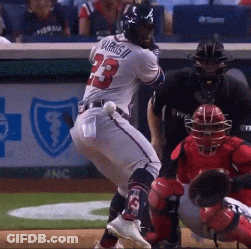 Baseball Player Number 23 GIF