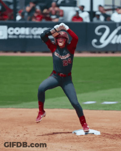 Baseball Player Number 24 Jumping In Air GIF