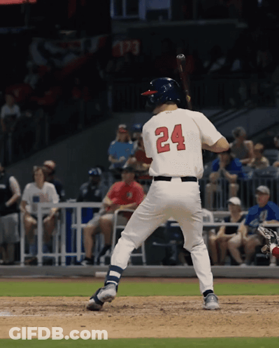 Baseball Player Number 24 GIF