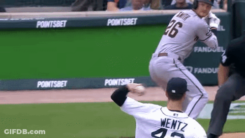 Baseball Player Number 26 Swinging At Pitch GIF