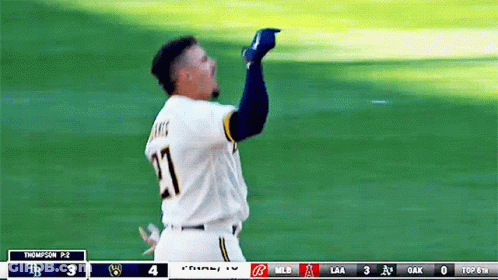 Baseball Player Number 27 GIF