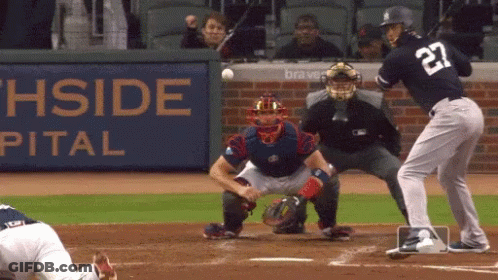 Baseball Player Number 27 GIF