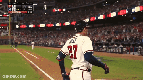 Baseball Player Number 27 GIF