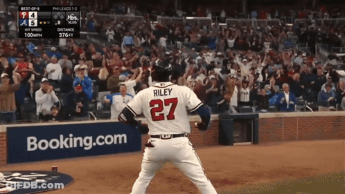 Baseball Player Number 27 GIF