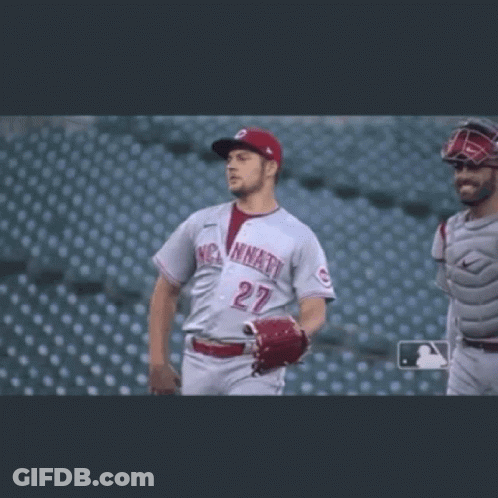 Baseball Player Number 27 Walking On Field GIF