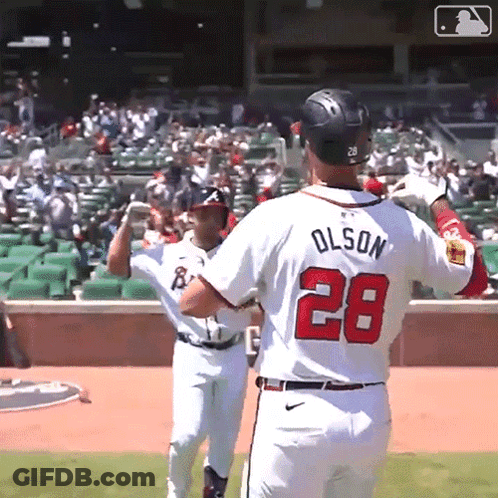 Baseball Player Number 28 GIF