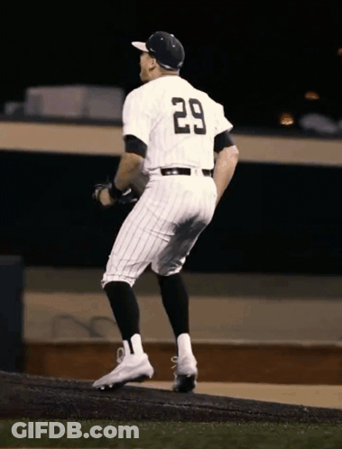 Baseball Player Number 29 GIF