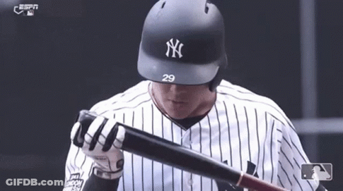 Baseball Player Number 29 Holding Bat GIF