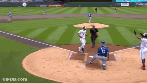 Baseball Player Number 3 GIF