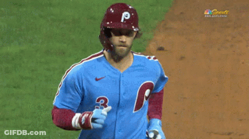 Baseball Player Number 3 Talking To Umpire GIF